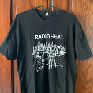 American Apparel Radiohead Graphic T-Shirt M Black